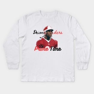 Prime time/Deion sanders Kids Long Sleeve T-Shirt